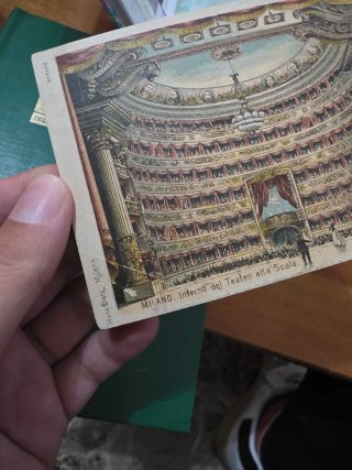 Cartolina Teatro alla Scala Milano 1903