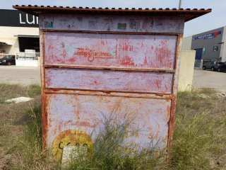 Caseta de obra 1,62 x 1,33 m x 2'10 de alto.