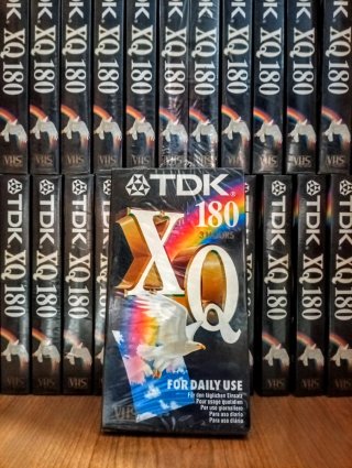 VHS TDK XQ 180 vírgenes