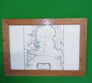 Cornice con stampa antica Golfo di La Spezia