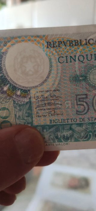 8 Banconote da 500 Lire
