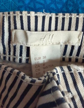 Short H&M righe