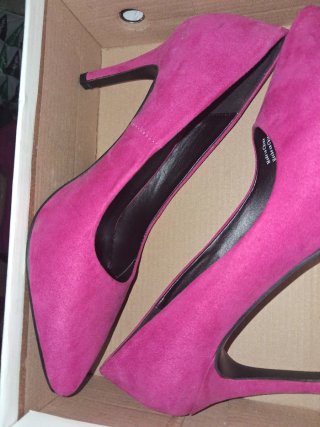 Zapatos de tacón fucsia Lefties talla 39