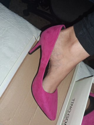 Zapatos de tacón fucsia Lefties talla 39