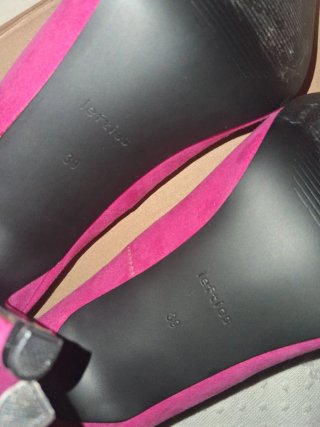 Zapatos de tacón fucsia Lefties talla 39