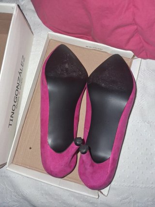 Zapatos de tacón fucsia Lefties talla 39