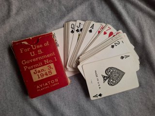 Baraja de Cartas Aviator 1945 US