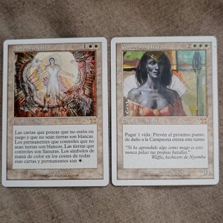 Cartas Magic: Aurora celestial y Campeona etérea