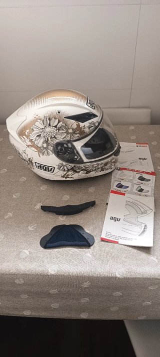 Casco AGV K3 Blanco Floral