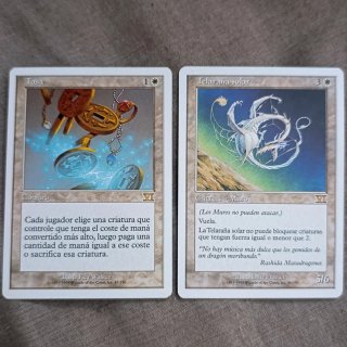 Cartas Magic: Tasa y Telaraña solar sexta edicion