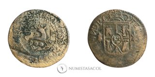 FERNANDO VII 1 CUARTO MANILA 1828 (E1478)