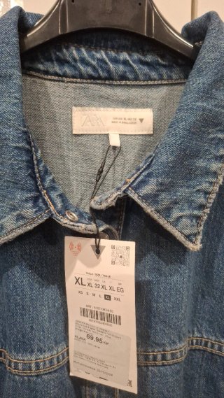 Vestido vaquero Zara godets