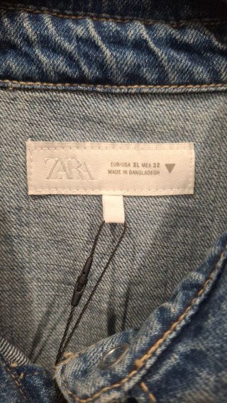 Vestido vaquero Zara godets