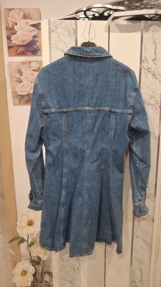 Vestido vaquero Zara godets