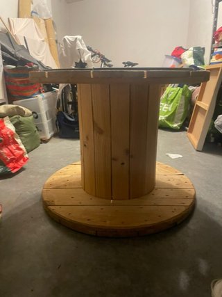 Mesa de Madera tipo Bobina