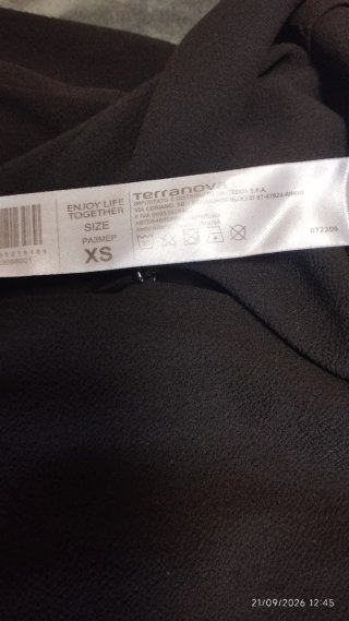 Mono Negro Terranova Talla XS