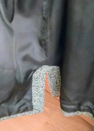 Chaquetón y falda de alta costura