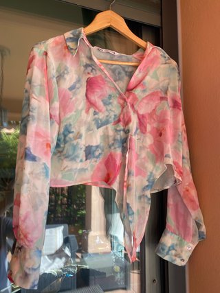 Camisa Zara Estampada Talla L