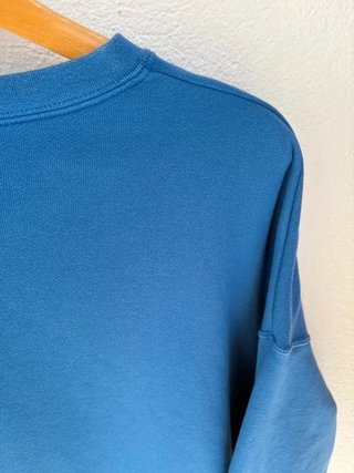 Nike Blue Engineered Tag Oversized Crewneck...