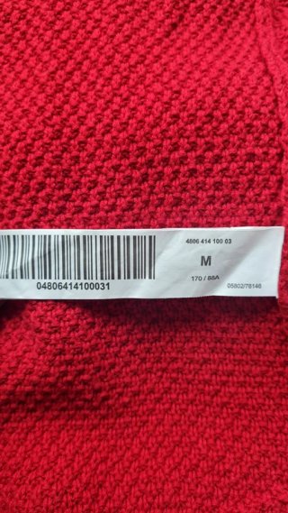Jersey Punto Calado Stradivarius Rojo Boho Mujer M