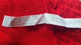 Jersey Punto Calado Stradivarius Rojo Boho Mujer M