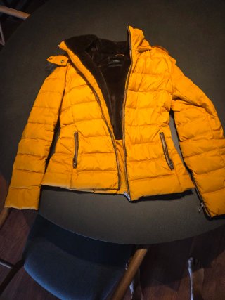 Chaqueta Acolchada Amarilla Zara