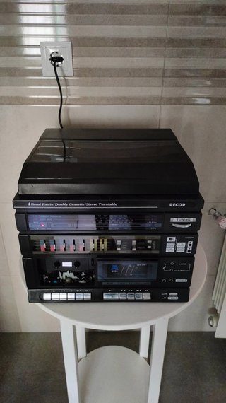 Minicadena Vintage Recor con Tocadiscos + ALTAVOCE