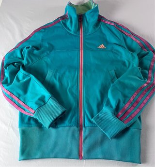 Chaqueta de chándal Adidas turquesa
