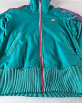Chaqueta de chándal Adidas turquesa