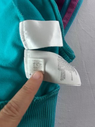 Chaqueta de chándal Adidas turquesa