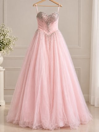 Vestido de 15 años rosa