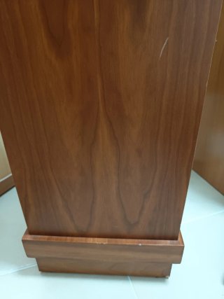 Mesa Auxiliar de Diseño Madera y Cristal