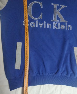 Felpa con cappuccio Calvin Klein Blu e Grigia L