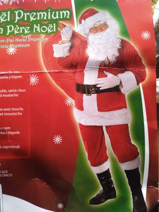 Disfraz adulto de Papá Nöel Premium