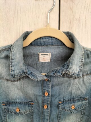 Camisa Vaquera Basic Denim Talla M