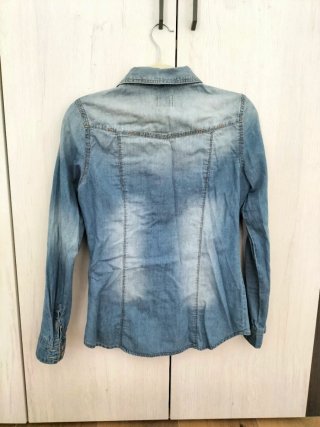 Camisa Vaquera Basic Denim Talla M