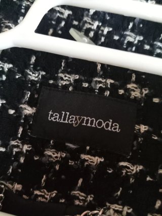 Chaquetón jaspeado Talla y Moda 46