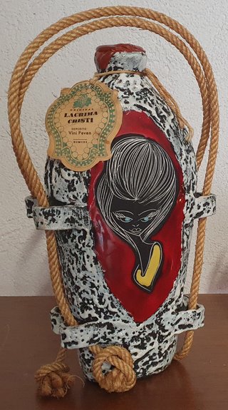 Bottiglia Ceramica Vintage Lacrima Cristi anni 60