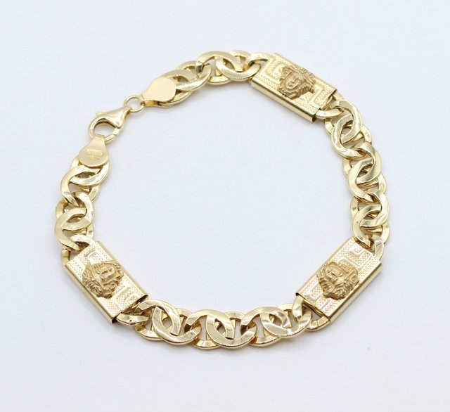 PULSERA MEDUSA ORO 18K. Peso 15.90g