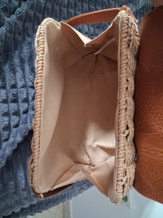 Bolso de hombro tejido