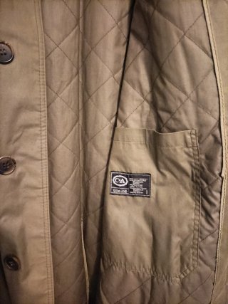 Gabardina larga de hombre