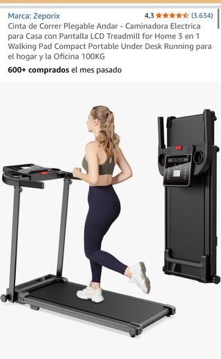 Cinta de Correr Plegable Zeporix