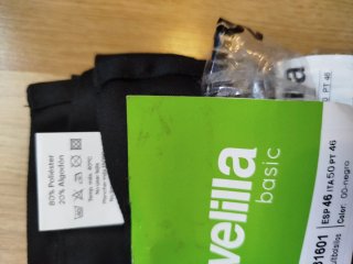 Pantalón de Trabajo Multibolsillos Negro Talla 46