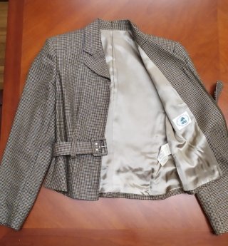 Conjunto falda y chaqueta Milano pata de gallo