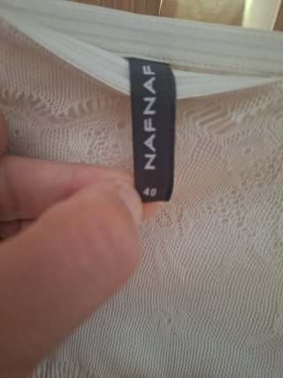 Vestido Palabra de Honor Naf Naf