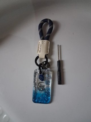 Llavero Artesanal con Resina y Detalles