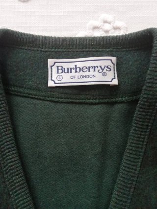 Chaleco Burberrys Hombre Verde y Negro