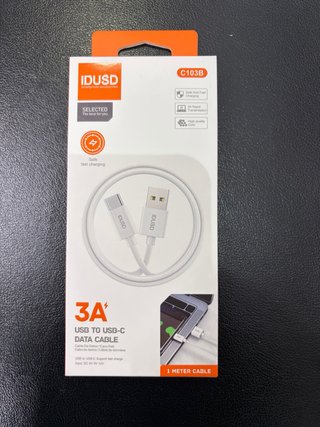 Cable USB a USB-C IDUSD 3A Carga Rápida