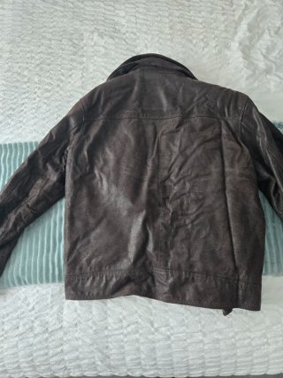 Chaqueta de piel INK marrón
