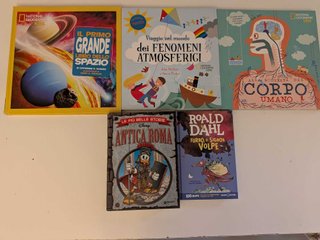 Lote 5 libros infantiles en italiano